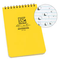 Pocket Top-Spiral Notebook, Soft Cover, Yellow, 100 Pages, 4" W x 6" L NKF438 | Ontario Safety Product