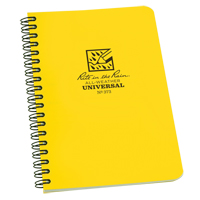 Side-Spiral Notebook, Soft Cover, Yellow, 64 Pages, 4-5/8" W x 7" L NKF440 | Ontario Safety Product