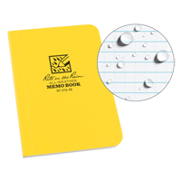 Memo Book, Soft Cover, Yellow, 112 Pages, 3-1/2" W x 5" L NKF442 | Ontario Safety Product