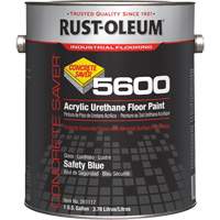 Peinture d'acrylique pour plancher Concrete Saver 5600 System, 1 gal., &agrave; l'eau, Brillant, Bleu Ontario Safety Products