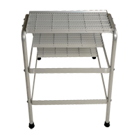 Aluminum Step Stand, 3 Steps, 34-9/16" x 22-13/16" x 30" High NKH898 | Ontario Safety Product