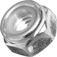 Nylock Nut, 3/8"-16 Dia., Zinc Plated, Coarse Ontario Safety Products