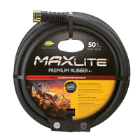 MAXLite Water Hose, Rubber, 3/4" dia. x 50' L Ontario Safety Products