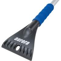 Snow Brush, Telescopic, Polypropylene Blade, 32-1/2" Long, Blue NM980 | Ontario Safety Product