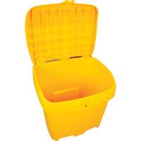Salt & Sand Storage Bins, With Hasp, 21" x 27" x 26", 4.24 cu. ft., Yellow Ontario Safety Products