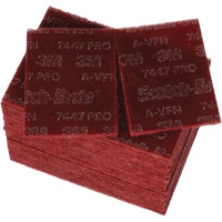 Scotch-Brite 7447 Hand Pads, Aluminum Oxide, 9" x 6", Very Fine Grit Ontario Safety Products