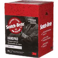 Scotch-Brite 7447 Hand Pads, Aluminum Oxide, 9" x 6", Very Fine Grit Ontario Safety Products