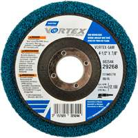 Meule non tiss&eacute;e Vortex, 4-1/2" dia. x 1/2" la, Arbre 7/8", Oxyde d'aluminium Ontario Safety Products
