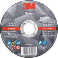 Meule &agrave; tronçonner Silver, 4-1/2" x 0,045", Arbre de 7/8", Type 1, C&eacute;ramique, 13 300 Tr/min Ontario Safety Products
