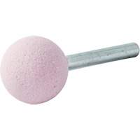 Vitrified Bond Mounted Point, A25, Aluminum Oxide, 1" Dia., 1" L, 80 Grit Ontario Safety Products