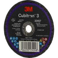 Cubitron 3 Cut-Off Wheel, 3" x 0.063", 3/8" Arbor, Ceramic Ontario Safety Products