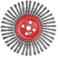 Stringer Bead Knot Wire Brush, 12" Dia., 0.035" Fill, 1" Arbor, Steel Ontario Safety Products
