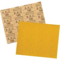 Gold Abrasive Sheet 12545, 9" x 11", 180 Grit, Aluminum Oxide Ontario Safety Products