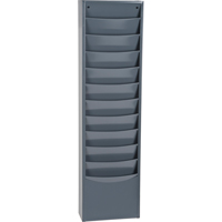 Literature Storage Racks, Stationary, 11 Slots, Steel, 9-3/4" W x 4-1/8" D x 36" H OA161 | Ontario Safety Product