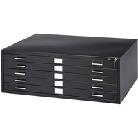 Steel Plan Files, 5 Drawers, 40-3/8" W x 29-3/8" D x 16-1/2" H OB144 | Ontario Safety Product