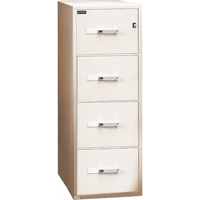 Fire Resistant Filing Cabinets, Steel, 4 Drawers, 19-3/4" W x 31" D x 54" H, Beige Ontario Safety Products