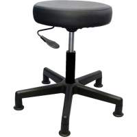900 Series Task Stool, Stationary, Adjustable, 16" - 22", Vinyl Seat, Black Ontario Safety Products
