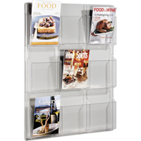 Pr&eacute;sentoirs, Mural, 9 fentes, Plastique, 30" la x 2" p x 36-7/8" h Ontario Safety Products