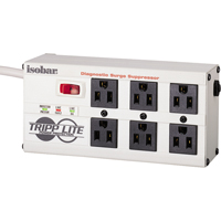 Isobar<sup>®</sup> Premium Surge Suppressors, 6 Outlets, 2850 J, 1440 W, 6' Cord OD752 | Ontario Safety Product