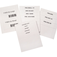 Bin Buddy Label Holders, 48" L x 8" W Ontario Safety Products