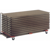 Flat Stacking Table Caddies, 74" W x 31.25" D x 36.25" H OG342 | Ontario Safety Product