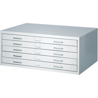 FacilTM Flat File Cabinets, 5 Drawers, 40" W x 26" D x 16-3/8" H OJ915 | Ontario Safety Product