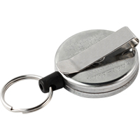 D&eacute;rouleurs autor&eacute;tractables originaux #485-HDK, Chrome, C&acirc;ble 48", Fixation Agrafe de ceinture Ontario Safety Products
