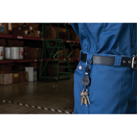 Dérouleurs de taille moyenne de série Mid6 #6, Polycarbonate, Câble 36", Fixation Agrafe de ceinture ON543 | Ontario Safety Product