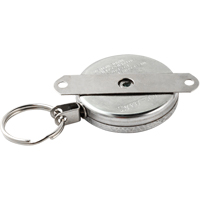 Porte-cl&eacute;s autor&eacute;tractables #487-HD, Chrome, C&acirc;ble 48", Fixation Support pour montage Ontario Safety Products