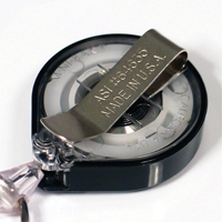 Porte-insignes r&eacute;tractables pour carte d'identit&eacute; Mini-Bak, Plastique, C&acirc;ble 36", Fixation Agrafe de ceinture Ontario Safety Products