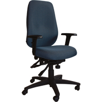 Chaises ergonomiques de s&eacute;rie petite Cierra, Tissu, Bleu, Capacit&eacute; 300 lb Ontario Safety Products