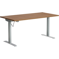 Foli™ Height Adjustable Tables, Stand-Alone Desk, 44-4/5" H x 60" W x 30" D, Cherry OP284 | Ontario Safety Product