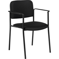 Stacking Chairs, Fabric, 32" High, 300 lbs. Capacity, Black OP317 | Ontario Safety Product