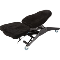 FLEX 3 Welding Grade Ergonomic Chairs, Suede, Black, 300 lbs. Capacity OP455 | Ontario Safety Product