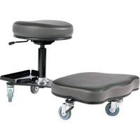 Flex Ergonomic Chair, Vinyl, Black/Grey Ontario Safety Products