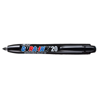 Dura-Ink&reg; #20 Permanent Marker, Black, Fine Tip Ontario Safety Products