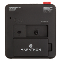 R&eacute;veille-matin de bureau, Analogique, &agrave; piles, 3,5" la x 1,5" p x 3,75" h, Noir Ontario Safety Products