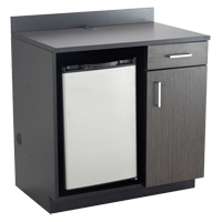 Modular Cabinet, Melamine, 39" H x 36" W x 25" D, Asian Night/Black Ontario Safety Products