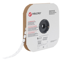 Velcoin<sup>®</sup> Fastener, Hook, 3/4" Dia., Adhesive, White OP766 | Ontario Safety Product