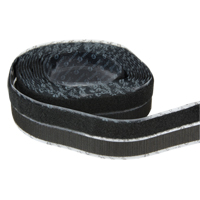 Attache, Boucle et crochet, 15' x 3/4", Adh&eacute;sif, Noir Ontario Safety Products