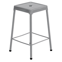 Tabouret en acier pour comptoir Safco, Stationnaire, Fixe, 25", Acier Si&egrave;ge, Gris Ontario Safety Products