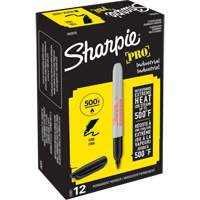 Pro Permanent Marker, Fine, Black Ontario Safety Products