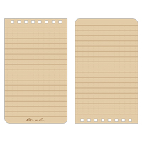 Carnet de notes de poche &agrave; spirale, Couverture souple, Havane, 100 Pages, 3" , 5"  Ontario Safety Products