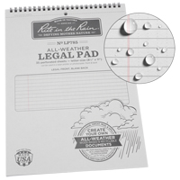 Top-Spiral Pad, Soft Cover, White, 35 Pages, 8-1/2" W x 11-7/8" L OQ500 | Ontario Safety Product