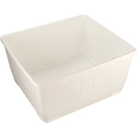 Food Storage Container, Plastic, 108 gal. Capacity, White Ontario Safety Products