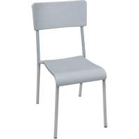 Ventura Stacking Chair, Polypropylene, 36" High, 300 lbs. Capacity, Grey Ontario Safety Products