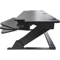 Goya™ Sit-Stand Workstation, Desktop Unit, 20" H x 42" W x 16" D, Black OQ762 | Ontario Safety Product