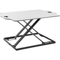 Goya™ Sit-Stand Workstation, Desktop Unit, 20" H x 31" W x 21-1/2" D, White OQ764 | Ontario Safety Product