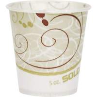 Disposable Cup, Paper, 5 oz., Brown OQ766 | Ontario Safety Product