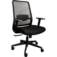 Chaise de bureau ajustable à basculement synchronisé série Activ<sup>MC</sup>, Tissu/Mailles, Noir, Capacité 275 lb OQ964 | Ontario Safety Product